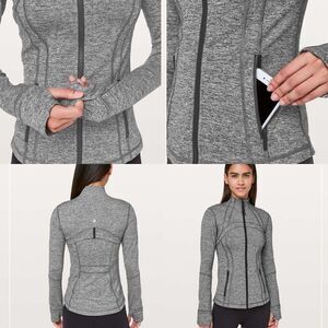 Lululemon Define Jacket Heathered Black size 4